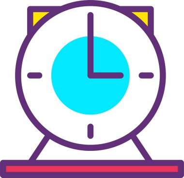 Saat. Web simgesi basit illüstrasyon