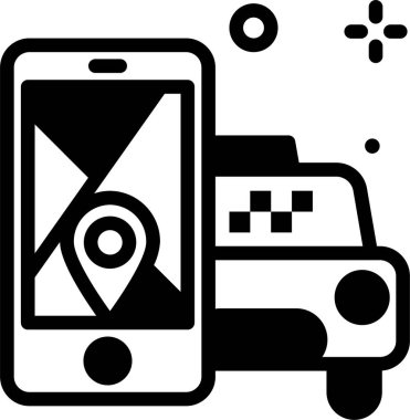 gps. Web simgesi basit illüstrasyon