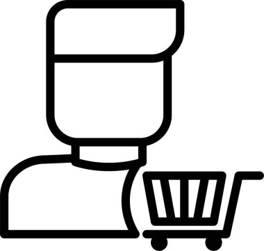 Alışveriş arabası. Basit tasarım