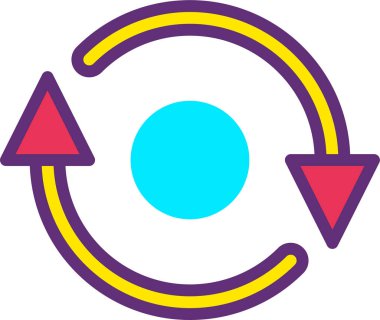 Yenile. Web simgesi basit illüstrasyon