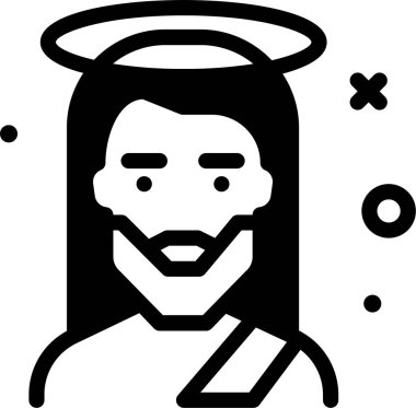 Yüz maskesi. Basit resimleme