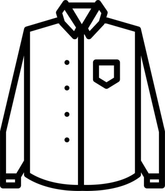 Gömlek. Web simgesi basit illüstrasyon