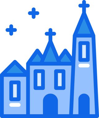 Kiliseye. Web simgesi basit tasarım