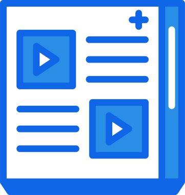 klip ortam web simgesi, vektör illüstrasyonu