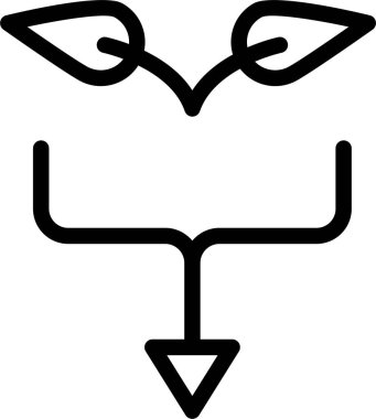 Ok. Web simgesi basit illüstrasyon