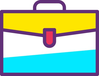 Portföy. Web simgesi basit illüstrasyon