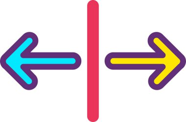 satır okları web simgesi, basit vektör tasarımı