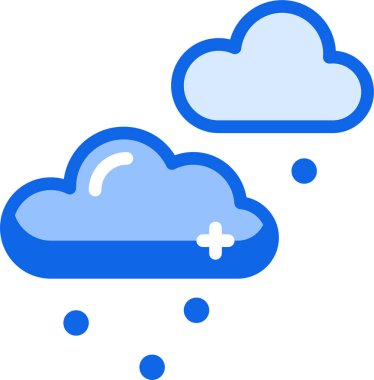 Bulut. Web simgesi basit illüstrasyon