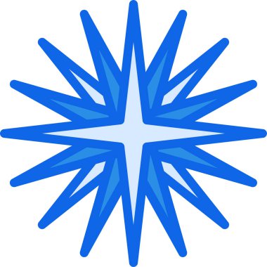 Kar tanesi. Web simgesi basit illüstrasyon