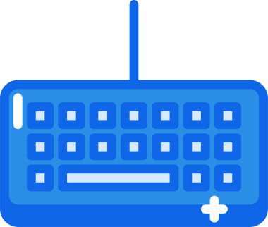 Klavye. Web simgesi basit illüstrasyon