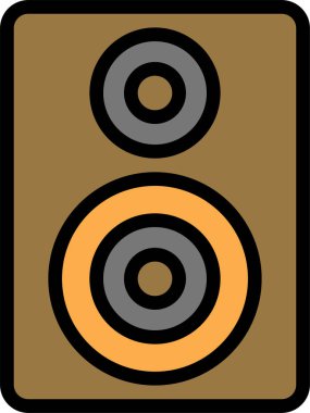 Bir müzik simgesinin vektör illüstrasyonu