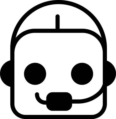 Yüz. Web simgesi basit illüstrasyon