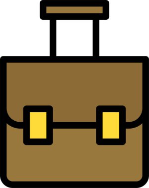 Çanta. Web simgesi basit illüstrasyon