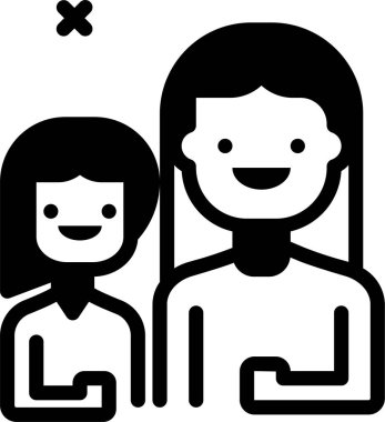 İnsanlar. Web simgesi vektör illüstrasyonu