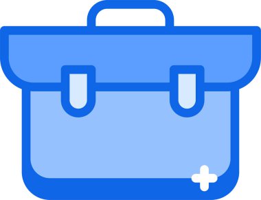 Çanta. Web simgesi basit illüstrasyon