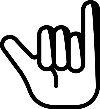 El hareketi simgesi, vektör illüstrasyonu