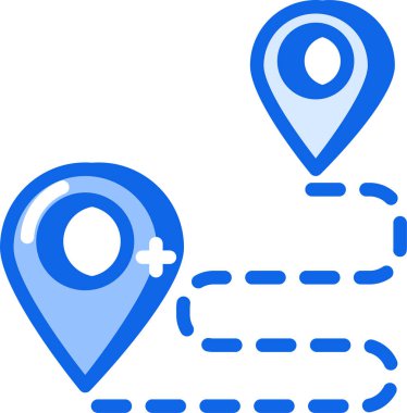 Harita işaretleyici. Basit resimleme