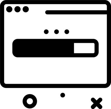 Bir yükleme simgesinin basit tasarımı