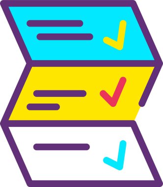 Belge. Web simgesi basit illüstrasyon