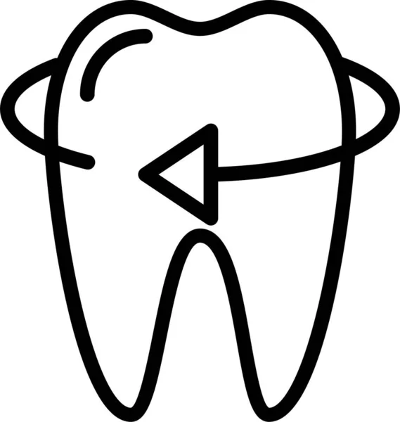 Diş Bakımı Basit Resimleme — Stok Vektör