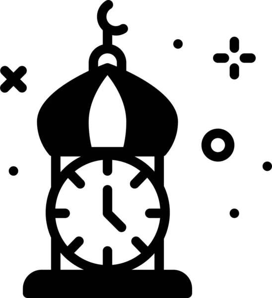 Muslim Ramadan Web Icon Ilustración Simple — Vector de stock