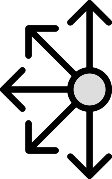 Flechas Icono Web Ilustración Simple — Archivo Imágenes Vectoriales