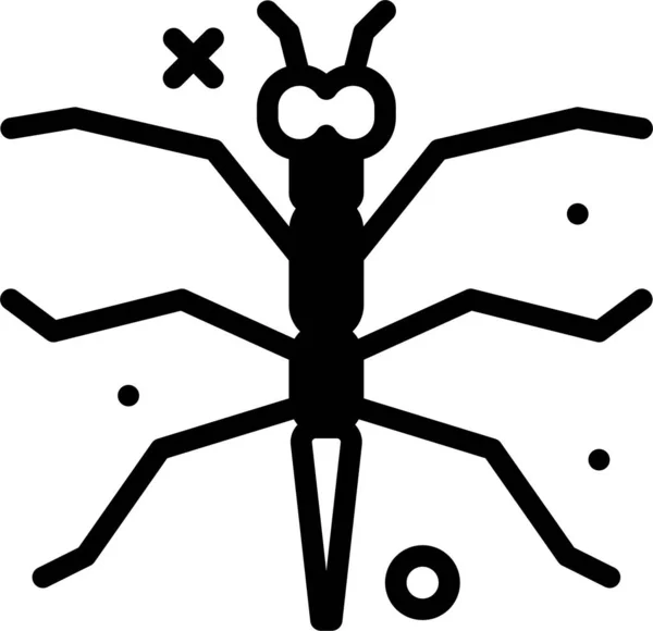 Insecto Icono Web Ilustración Simple — Archivo Imágenes Vectoriales