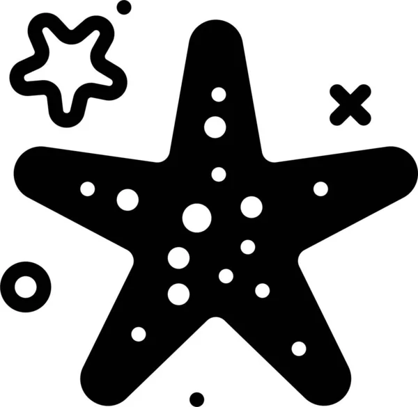 Seestern Web Symbol Einfache Illustration — Stockvektor
