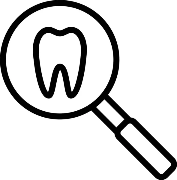 Zubní Zdravotní Ikona Jednoduchá Ilustrace Vektorových Ikon Zubů Pro Web — Stockový vektor