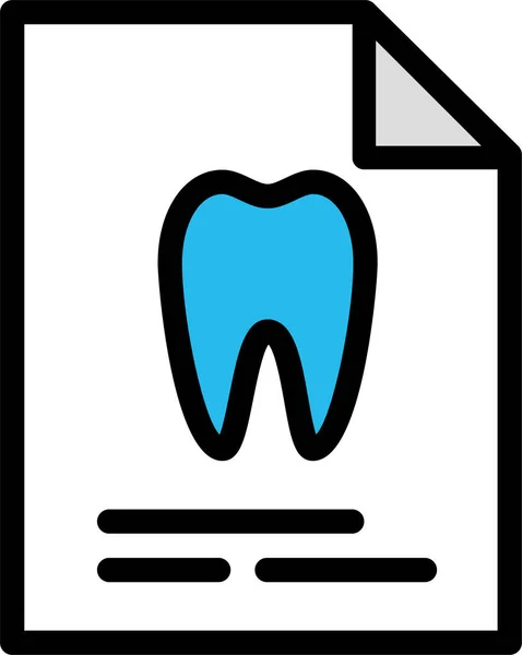 Atención Dental Ilustración Simple — Archivo Imágenes Vectoriales