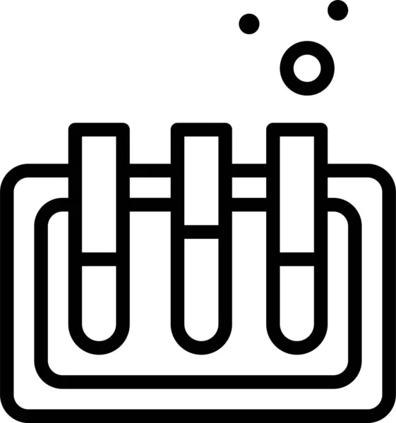 Ikone Für Wissenschaft Und Bildung Einfache Illustration Von Reagenzglasvektorsymbolen Für — Stockvektor