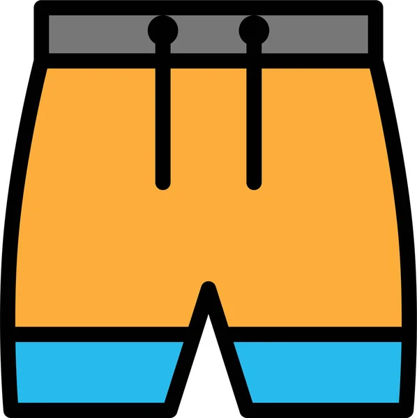 Shorts Icono Web Ilustración Simple — Archivo Imágenes Vectoriales