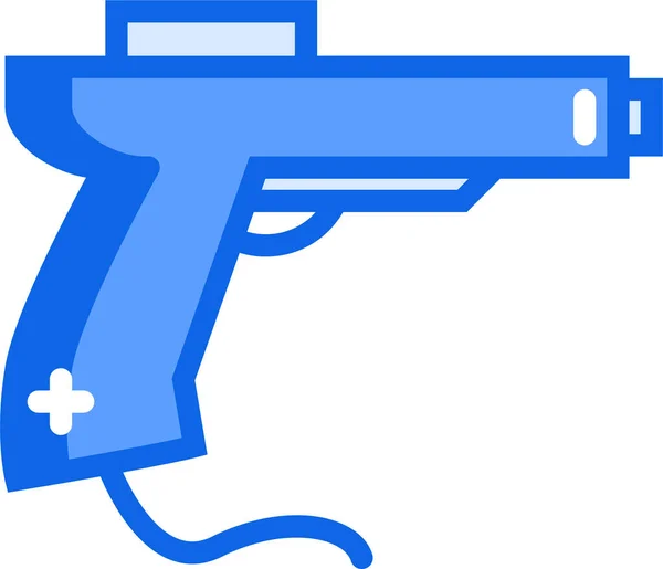 Gun Web Symbol Einfache Illustration — Stockvektor