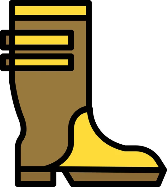 Boot Web Icon Jednoduchá Ilustrace — Stockový vektor