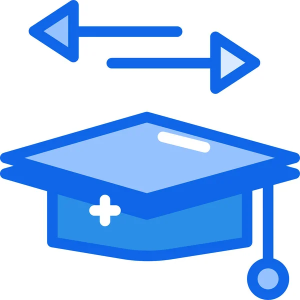 Education Web Icon Simple Illustration — Stock Vector