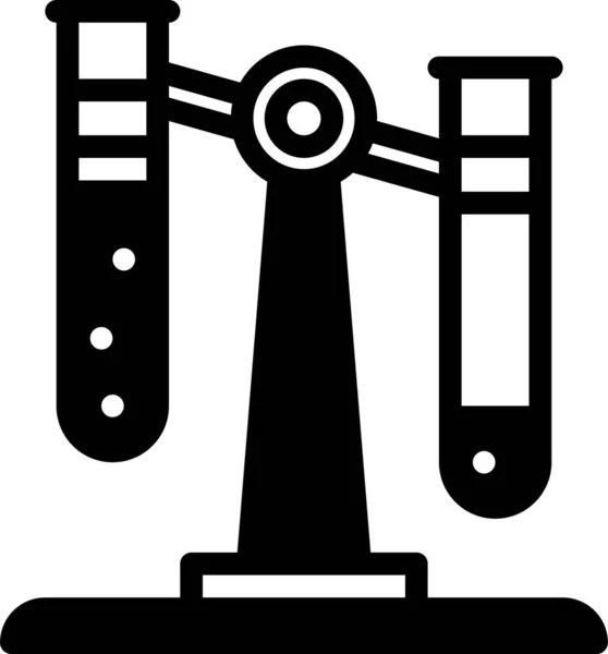 Icono Biología Química Ilustración Vectorial Aislada Sobre Fondo Blanco — Archivo Imágenes Vectoriales