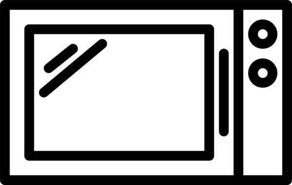 Horno Microondas Ilustración Simple — Archivo Imágenes Vectoriales