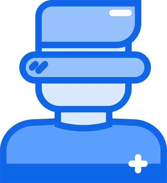 Hospital Icono Web Ilustración Simple — Vector de stock