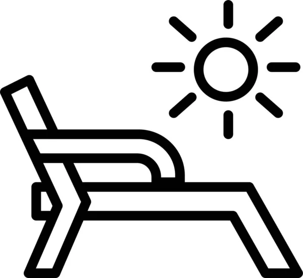 Sol Icono Web Ilustración Simple — Vector de stock