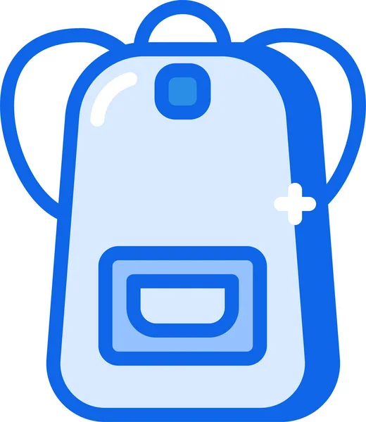 Rucksack Web Icon Einfache Illustration — Stockvektor