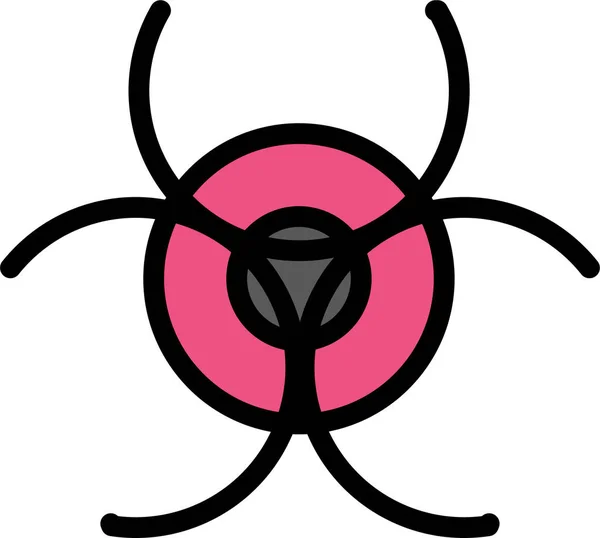 Danger Web Icon Einfache Vektorillustration — Stockvektor