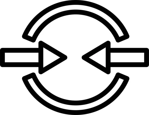 Opposition Web Symbol Einfache Illustration — Stockvektor