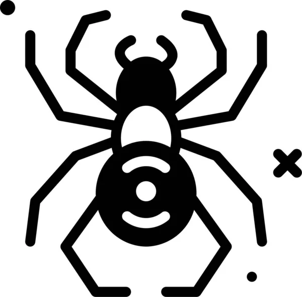 Vector Illustration Halloween Spider — Stock Vector