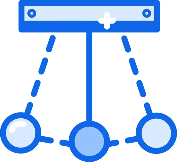 Hierarchii Webová Ikona Jednoduchá Ilustrace — Stockový vektor