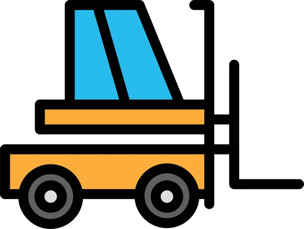 Forklift Web Icon Simple Illustration — Stock Vector