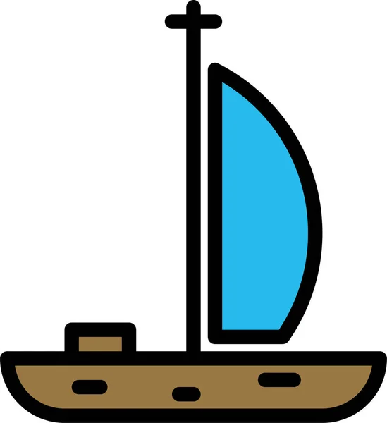 Schiff Web Symbol Einfache Vektor Illustration — Stockvektor