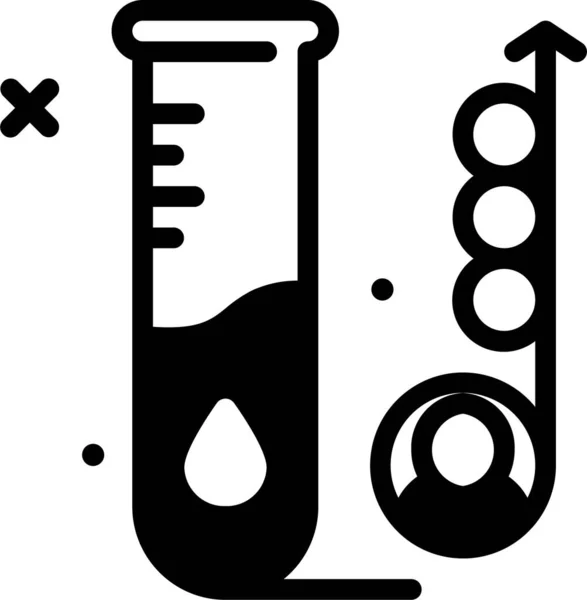 Tubo Ensayo Ilustración Simple — Archivo Imágenes Vectoriales