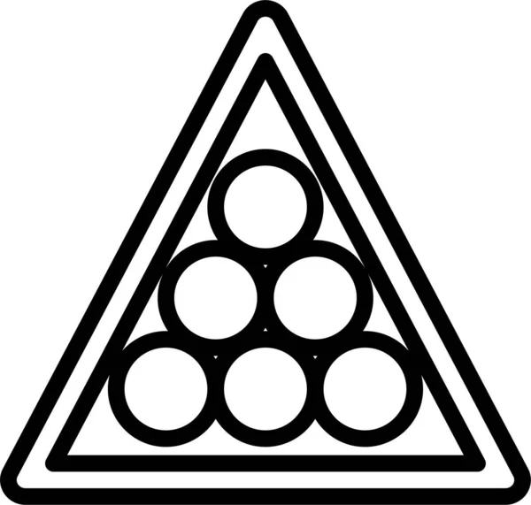 Warnschild Symbol Vektorillustration — Stockvektor