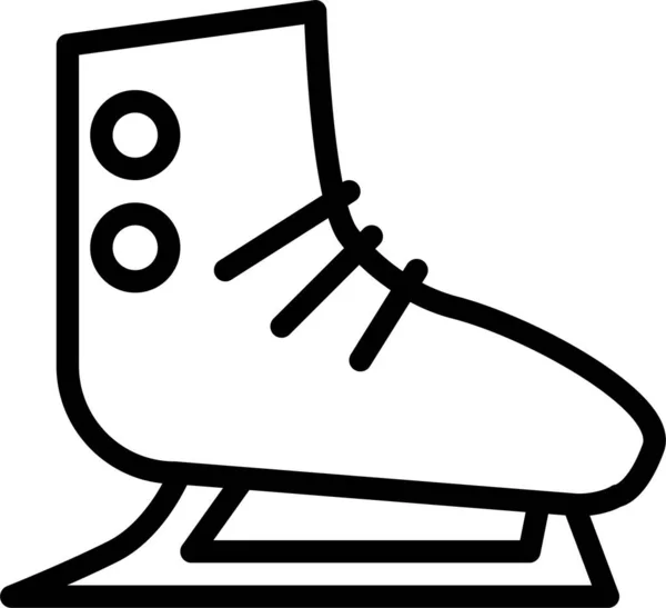 Schlittschuhe Web Symbol Einfache Illustration — Stockvektor