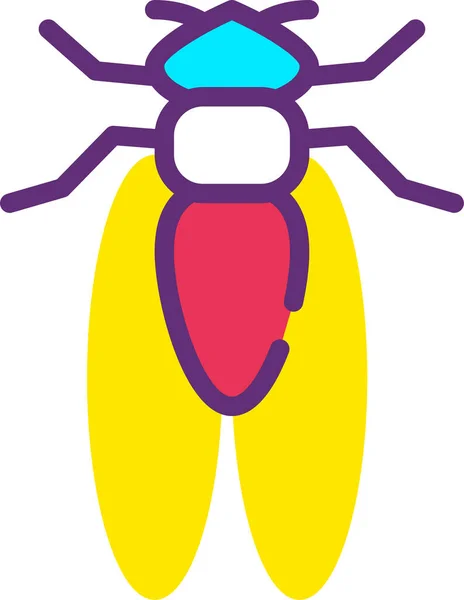 Insecto Icono Web Ilustración Simple — Archivo Imágenes Vectoriales